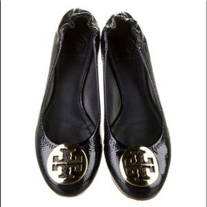 Tory Burch Patent Leather Reva Flats